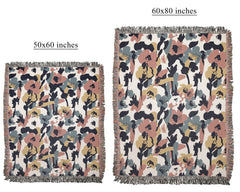 Abstract Floral Wall Art Throw