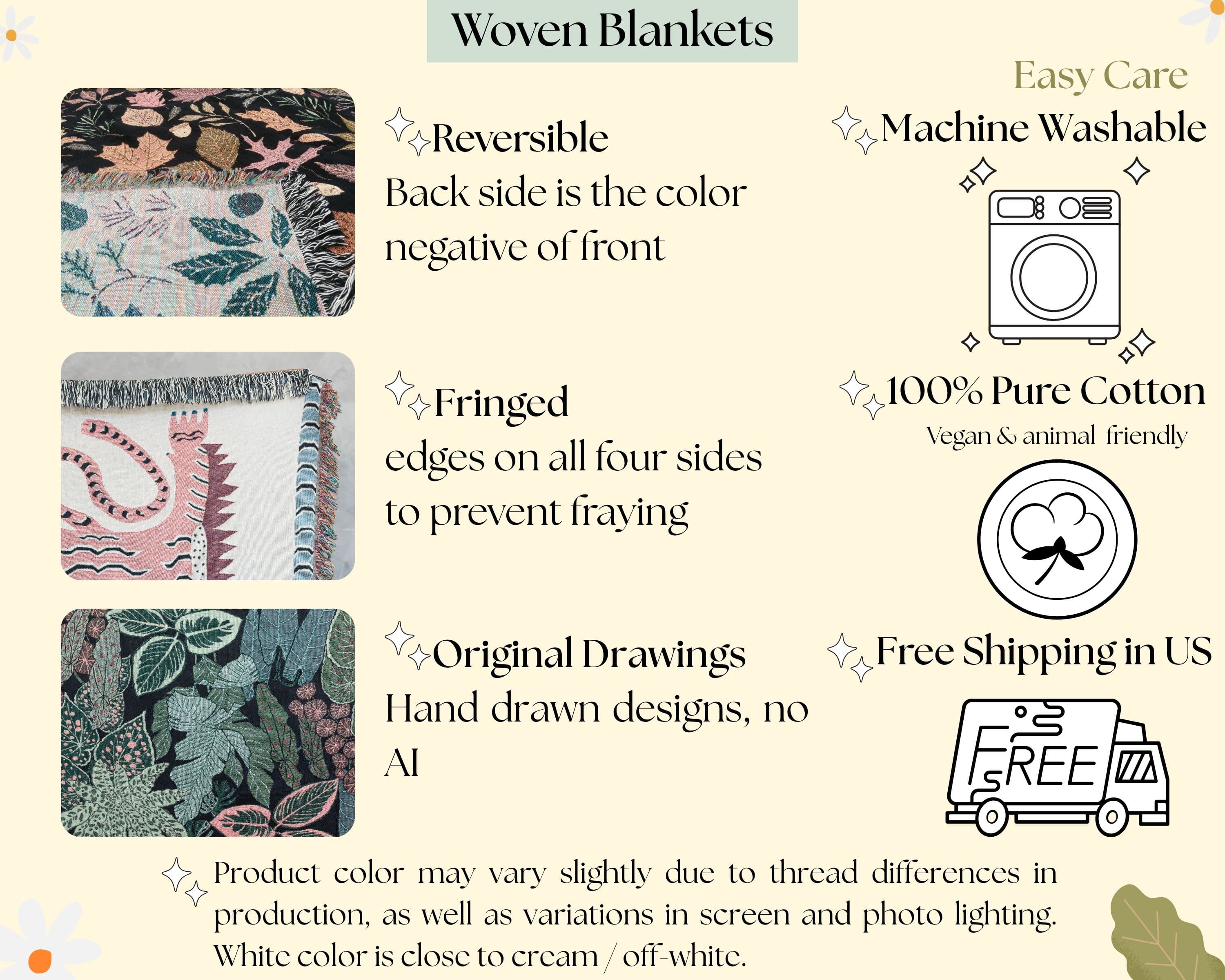 Woven Blanket Care and Info