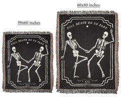 Halloween Dancing Skeleton Throw