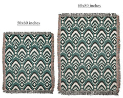 Bohemian Ikat Throw Blanket