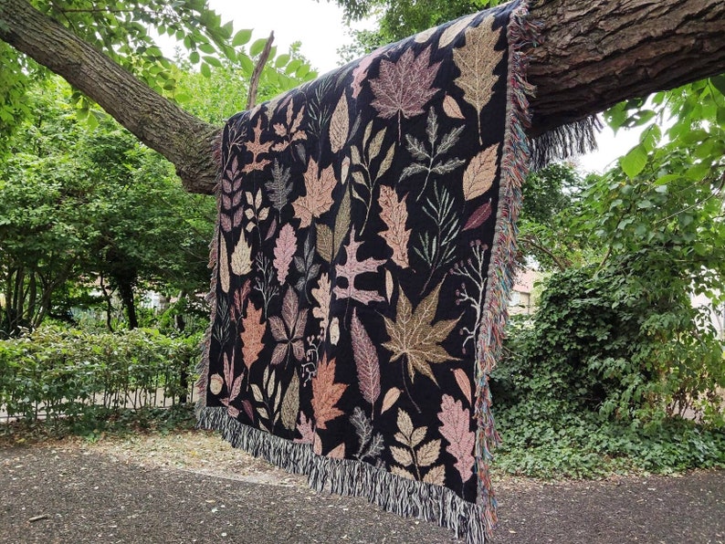Autumn Tapestry Throw Autumn leaves blanket