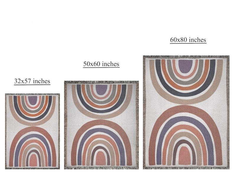 Earth Tones Rainbow Throw