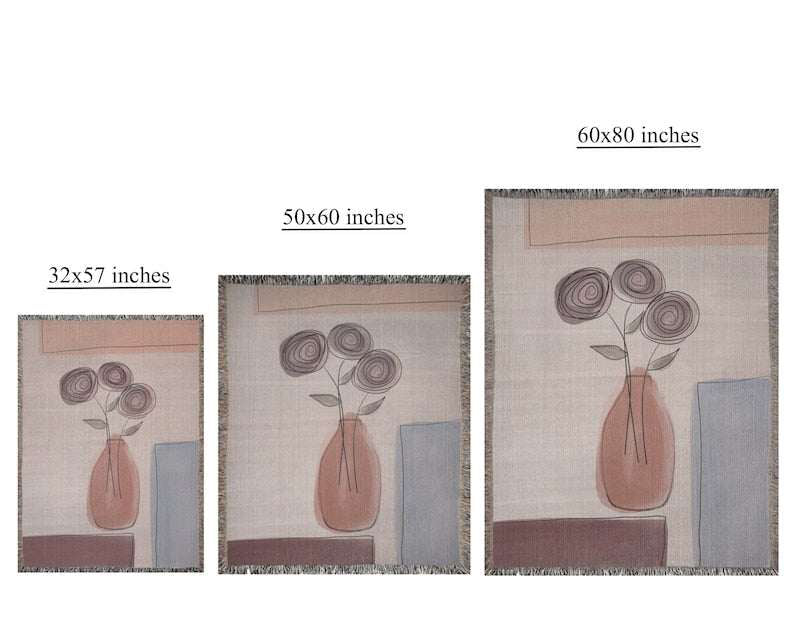 Couch Floral Art Throw