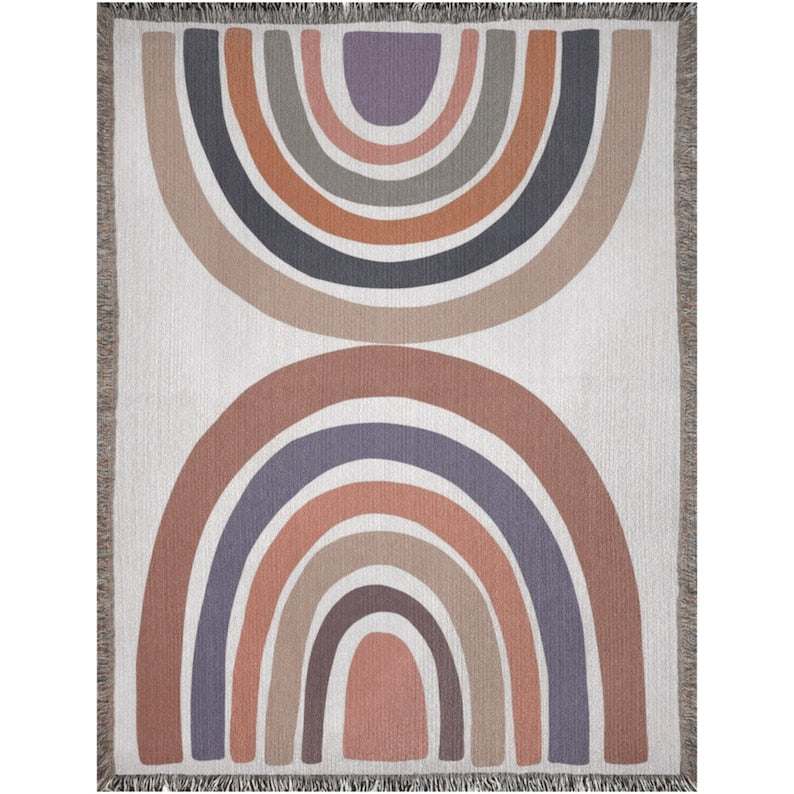 Earth Tones Rainbow Throw