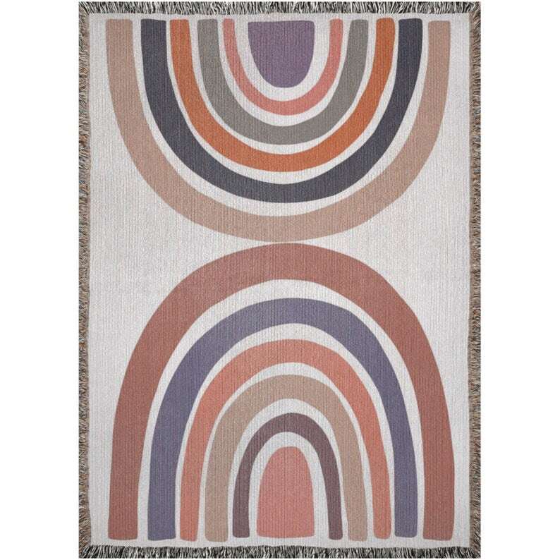 Earth Tones Rainbow Throw