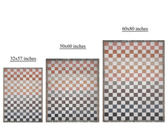 Earth Tones Checkered Throw