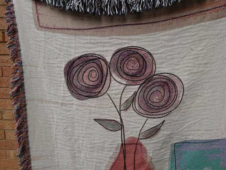Couch Floral Art Throw