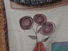 Couch Floral Art Throw