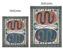 Snake Woven Blanket