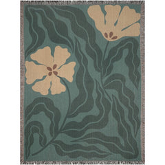 Wall Hanging Woven Green Throw