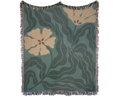 Wall Hanging Woven Green Throw