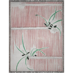 Minimalist Japanese Art Throw