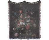 Dark Gothic Botanical Throw