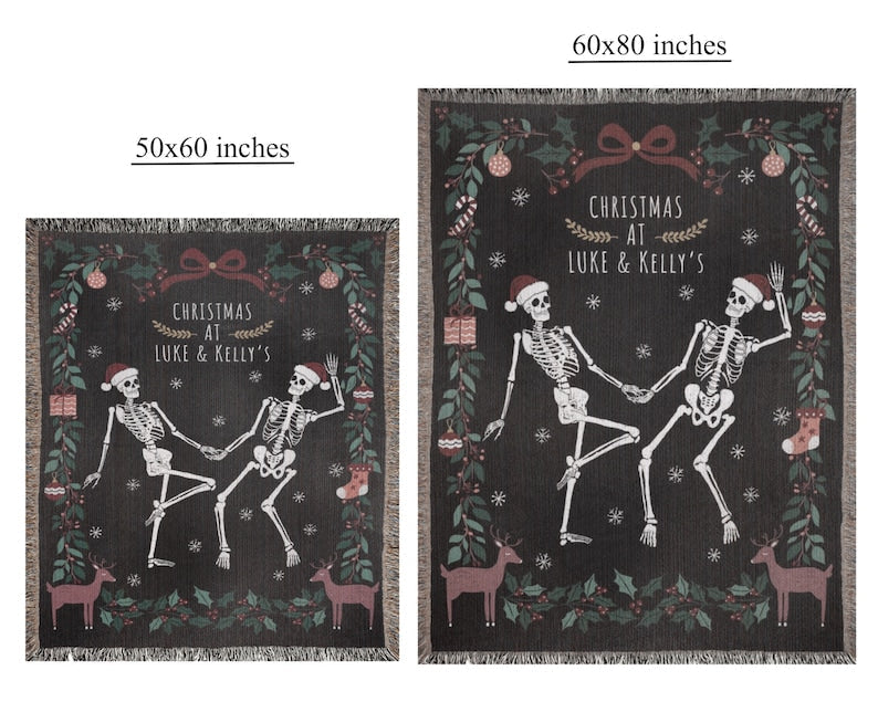 Personalized Couple Christmas Throw