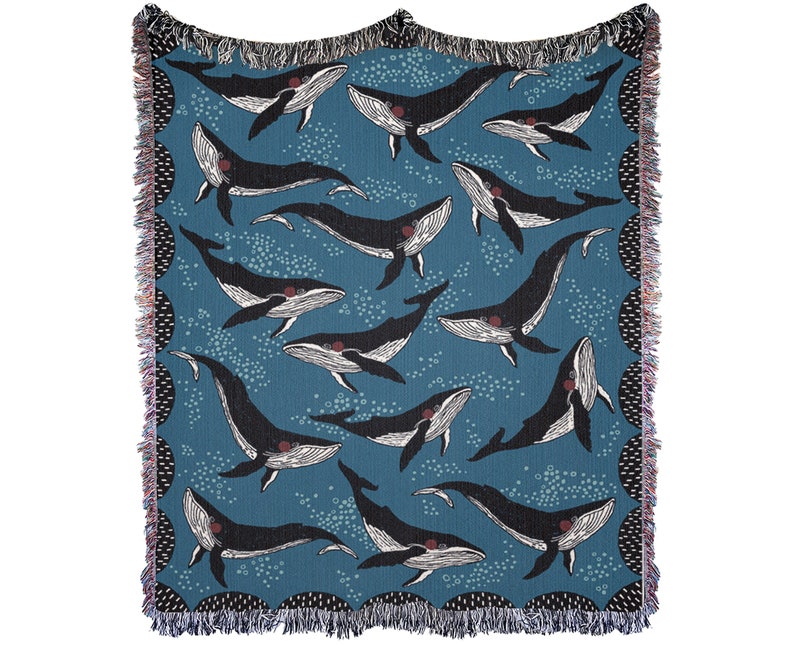 Whale, Under The Sea Art Throw