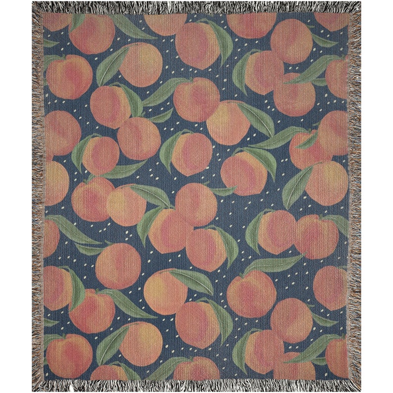 Peach Woven Picnic Blanket