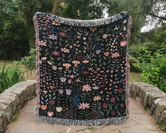 Boho Floral Throw