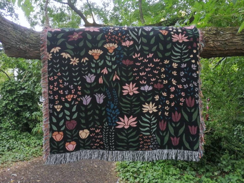 Boho Floral Throw