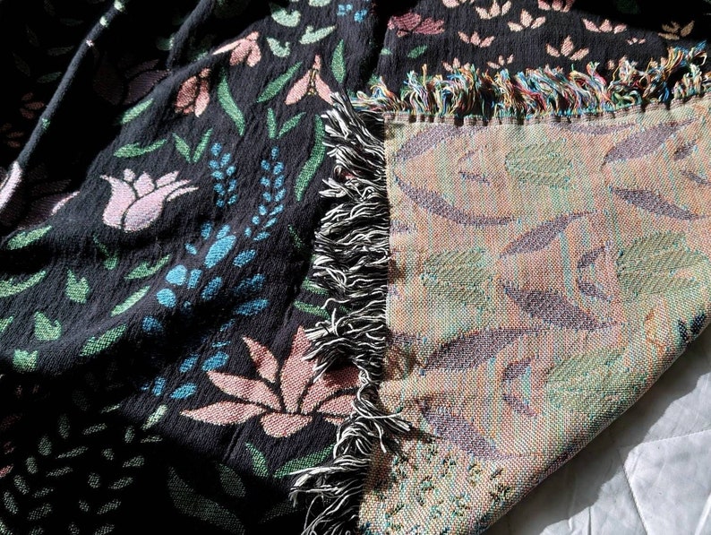 Boho Floral Throw