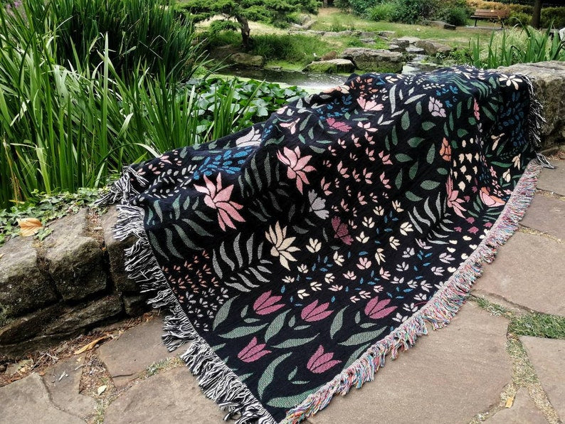 Boho Floral Throw