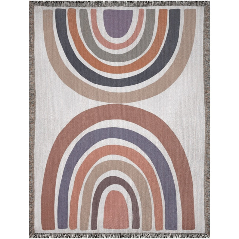 Earth Tones Rainbow Throw