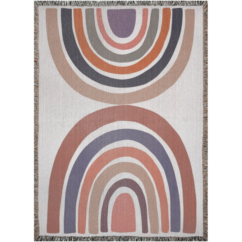 Earth Tones Rainbow Throw