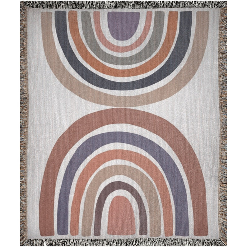 Earth Tones Rainbow Throw