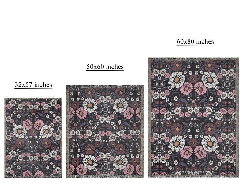 Autumn Night Boho Throw Blanket
