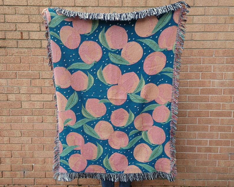 Peach Woven Picnic Blanket