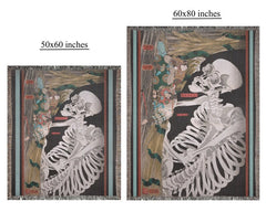Halloween Vintage Skeleton Throw
