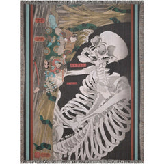 Halloween Vintage Skeleton Throw