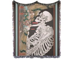 Halloween Vintage Skeleton Throw