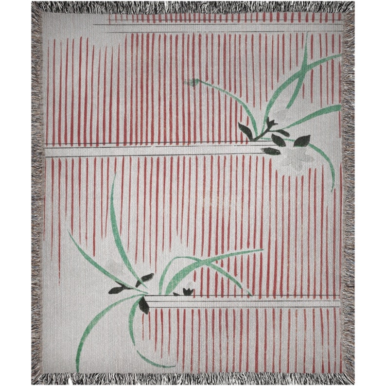 Minimalist Japanese Art Throw