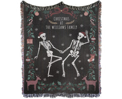 Dancing Skeletons Christmas Blanket