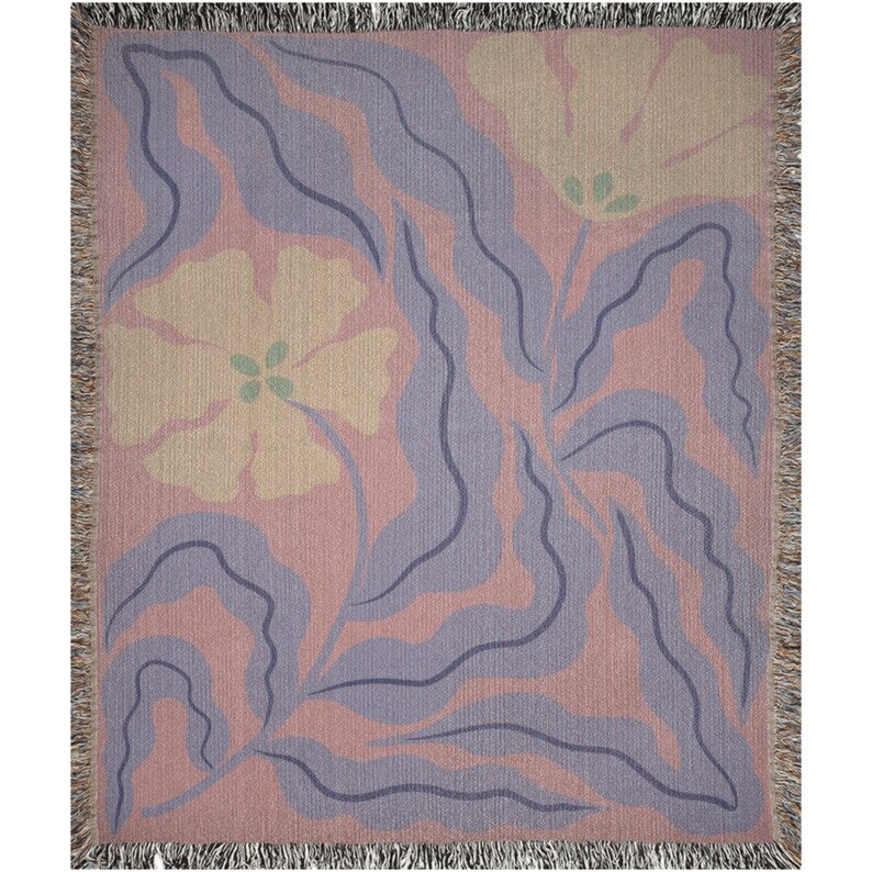 Maximalist Interiors, Abstract Pastel Blanket