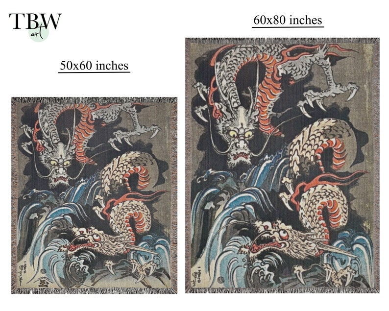 Dragon Vintage Art Blanket